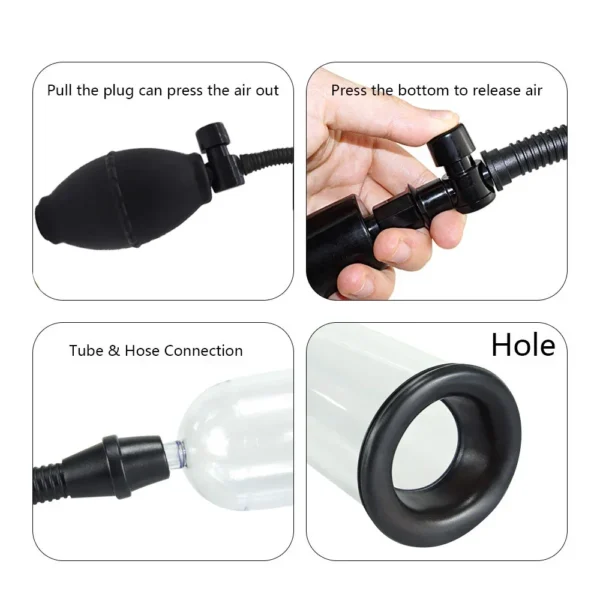 Effective Penis Pump Enlargement Vacuum Dick Extender Men Sex Toy Increase Length Enlarger Male Train Erotic Adult Sexy Product - Image 5